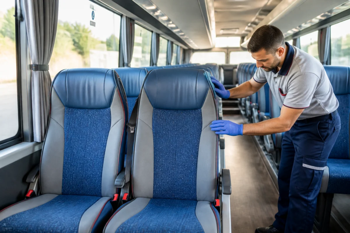 Nettoyage intérieur d’autocar pour garder un véhicule propre et accueillant